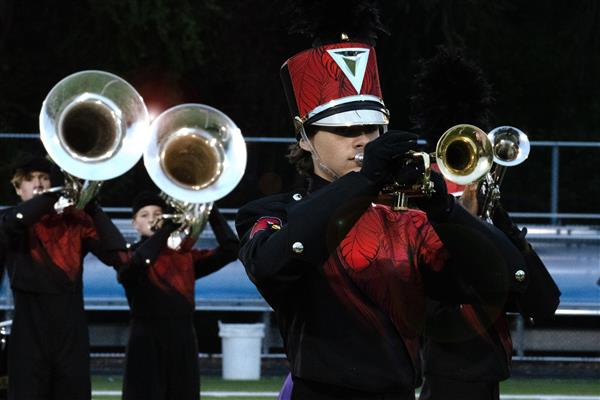Crofton High School Marching Band Performing
